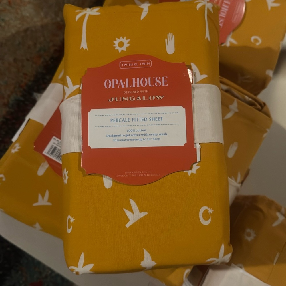 Opalhouse Yellow Fitted Sheet Only